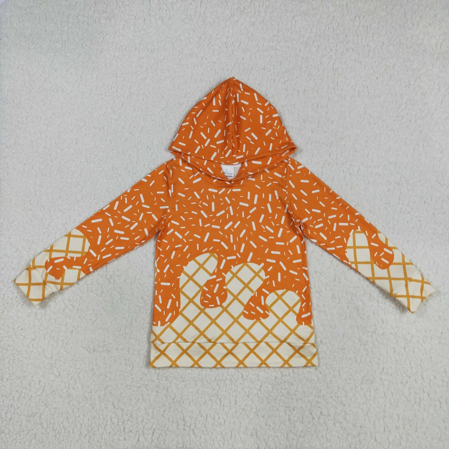 Baby Boy Clothes Kids Hoodies Sweatshirts Lavender Drip Sprinkles Long Sleeve Zipper Pocket Pullover Hoodie Tops Boys Clothing