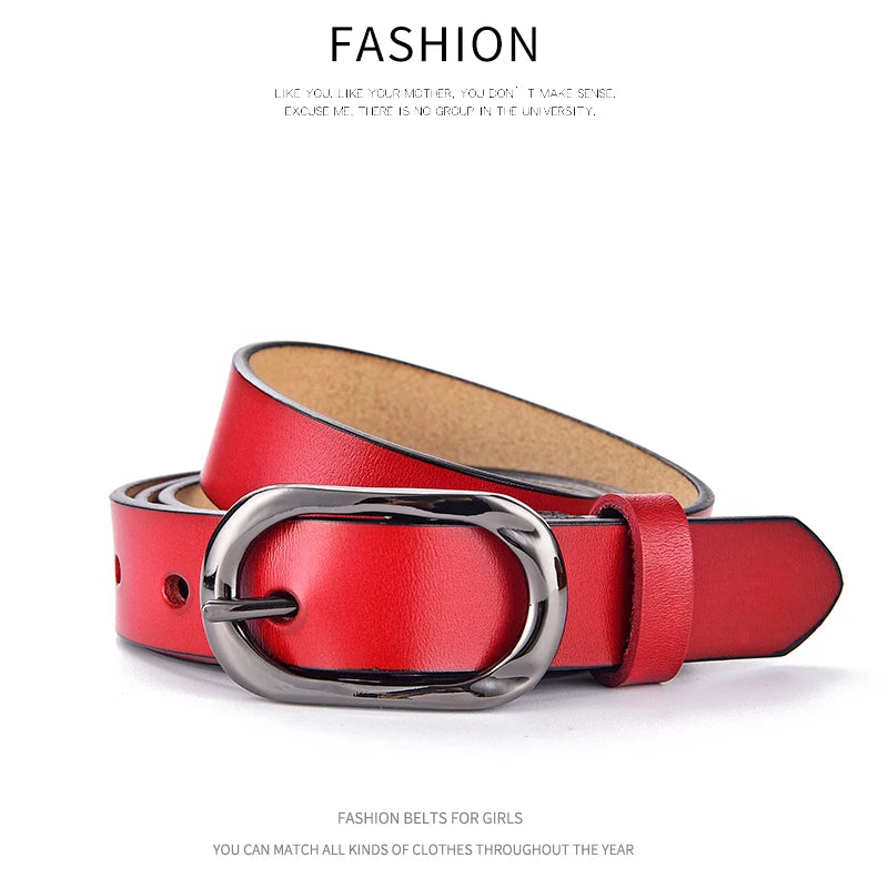Alloy women Belts New style luxury for Genuine Leather Fashion Pin Buckle Jeans Decorative Ladies Retro Decorative