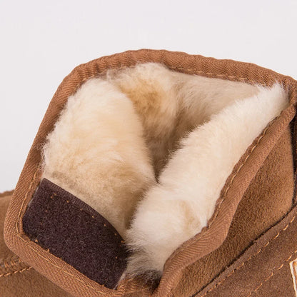 Baby Snow Boots for boys and girls  Kids Snow Boots Sheepskin  Real Fur Shoes Children Geanuine Leather Australia Shoes