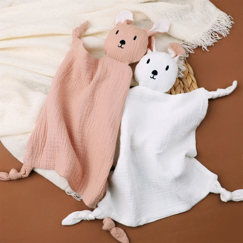 Stuffed Goose Baby Towel Cotton Baby Sleeping Cuddling Security Blanket Newborn Soothe Appease Towel Kids Face Towel Washcloth