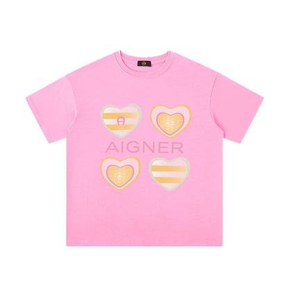 Girls' T-shirt, pure cotton summer new fashion short sleeved T-shirt, baby girl children's T-shirt, luxurious design sportswear