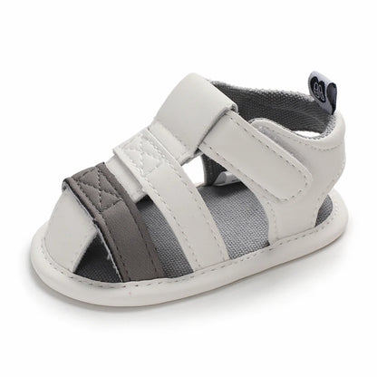 Baby Shoes For Boys and Girls Aged 0-1 In Summer With Perforated Sandals and Non Slip Soft Soles For Learning To Walk