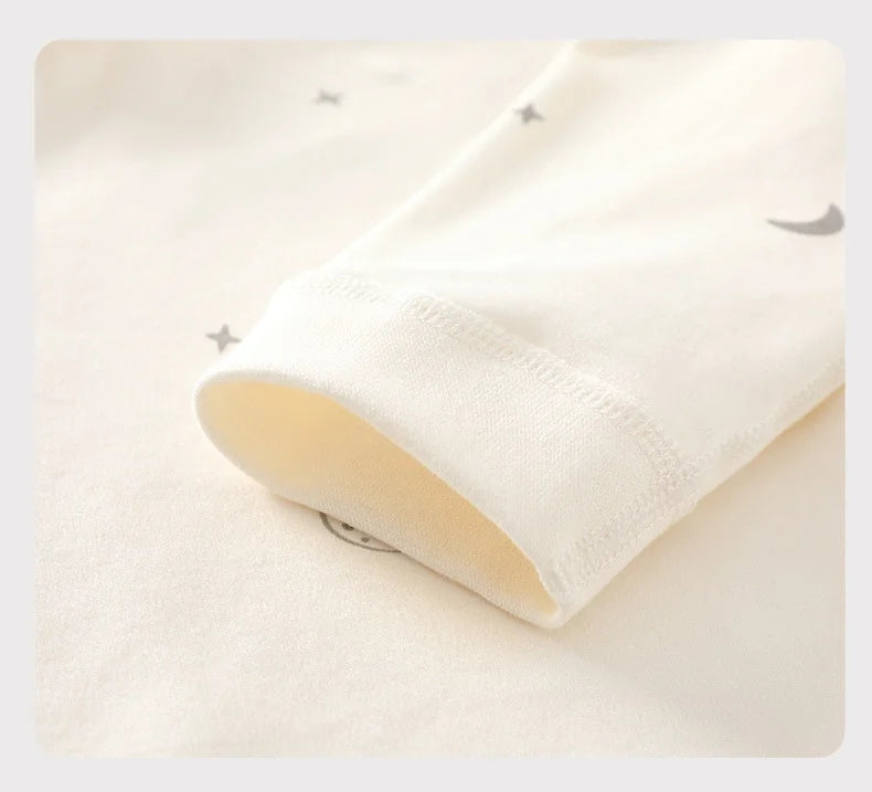 0-3Y Newborn Underwear 2Pcs Sets New Spring Infant Girls Boys Pure Cotton Sleepwear High Waist Pants Soft Baby Pajamas Clothes