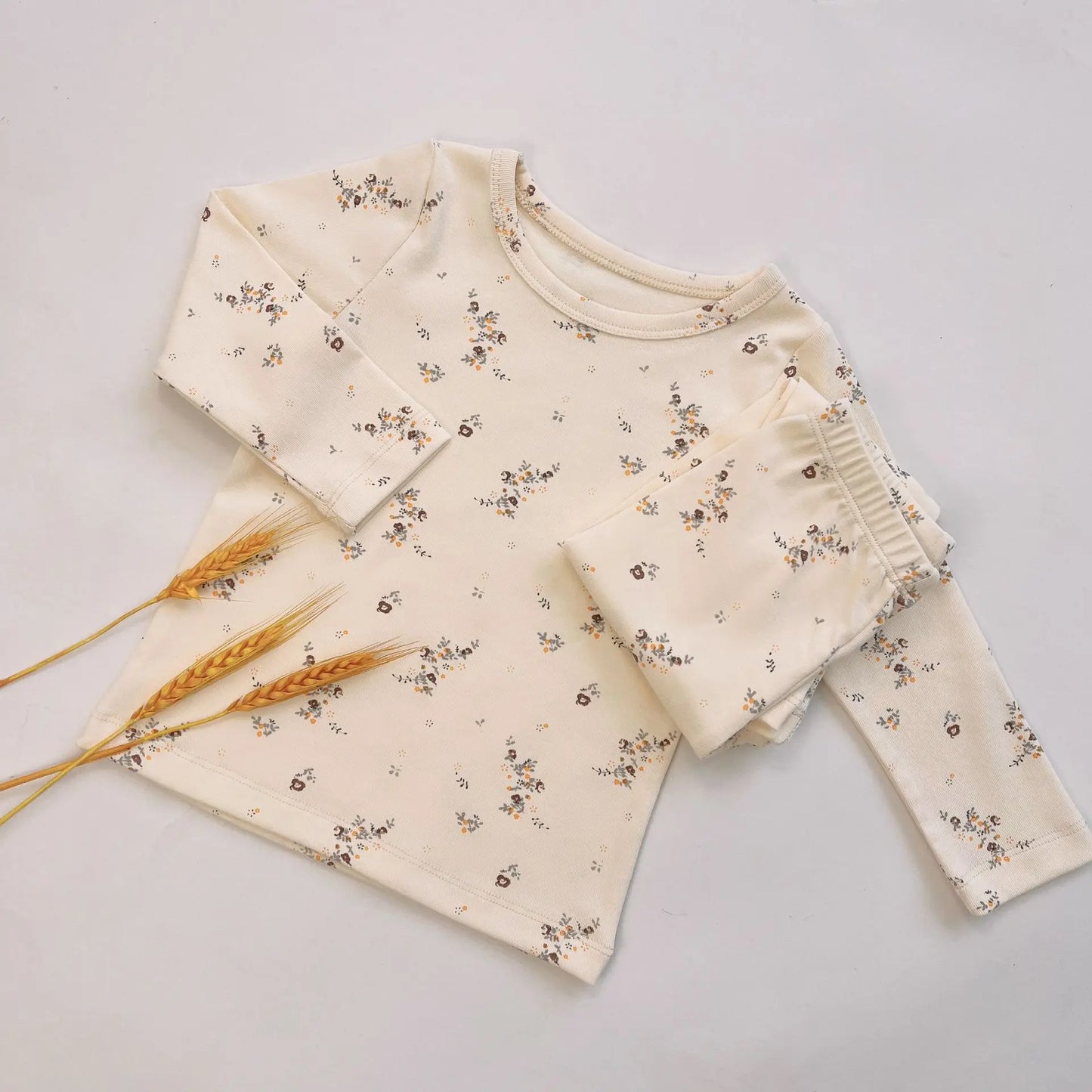 Baby Pajamas Casual Home Clothes Children's Clothing Cherry Lemon Flowers Pajama Baby Infant Autumn Spring Winter 2022