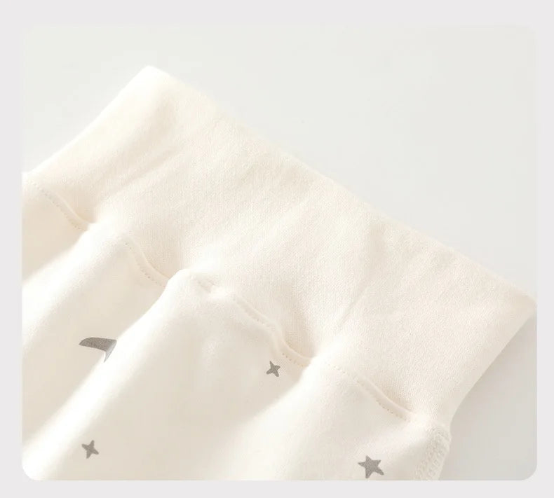 0-3Y Newborn Underwear 2Pcs Sets New Spring Infant Girls Boys Pure Cotton Sleepwear High Waist Pants Soft Baby Pajamas Clothes