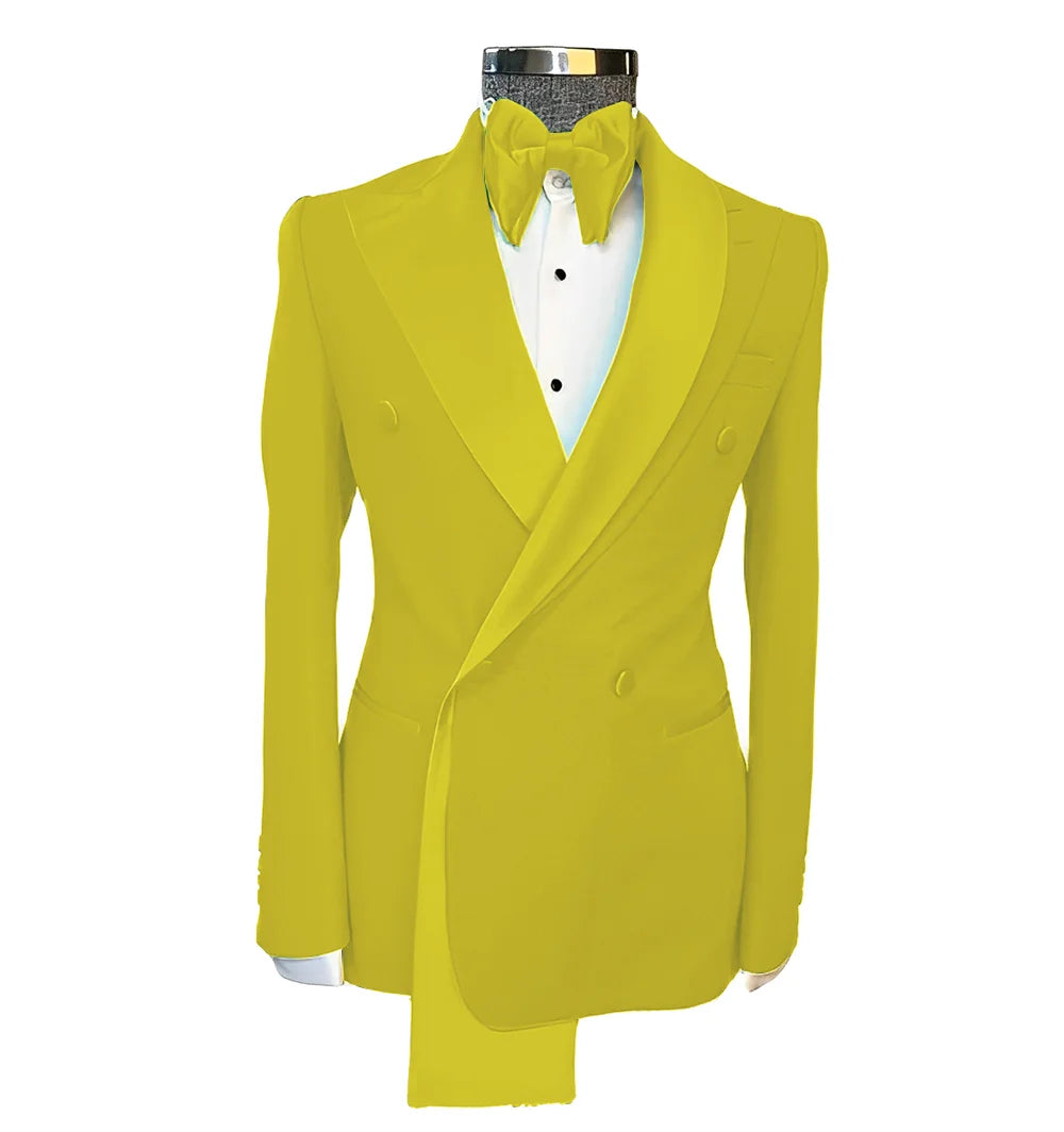 Men's Suits Single Jackets Wedding Groom Tuxedos Peak Lapel Design Blazer for Men Fashion Customization Clothing
