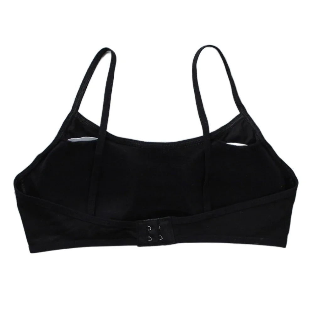 Cotton Teenage Girls Bras Casual Elastic Padded Vests Underwear Developmental Bras Sports Training Bra