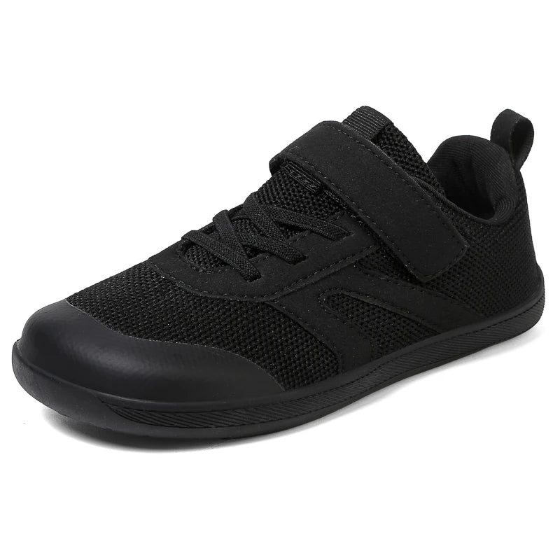 Children's Sports Shoes For Boys And Girls Simple Breathable Wide Barefoot Shoes Lightweight Non-slip Children's Walking Shoes