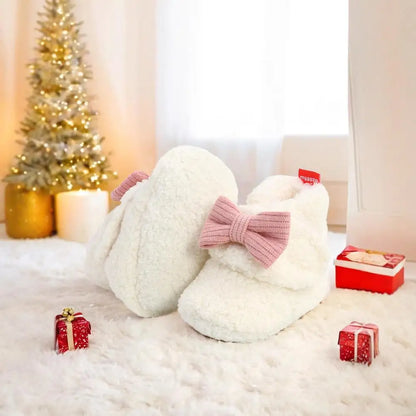 Baby Booties for Boys Girls with Soft Lining Non Slip Gripper Newborn Infant Slipper Socks Toddler First Walker Crib Shoes 0-18