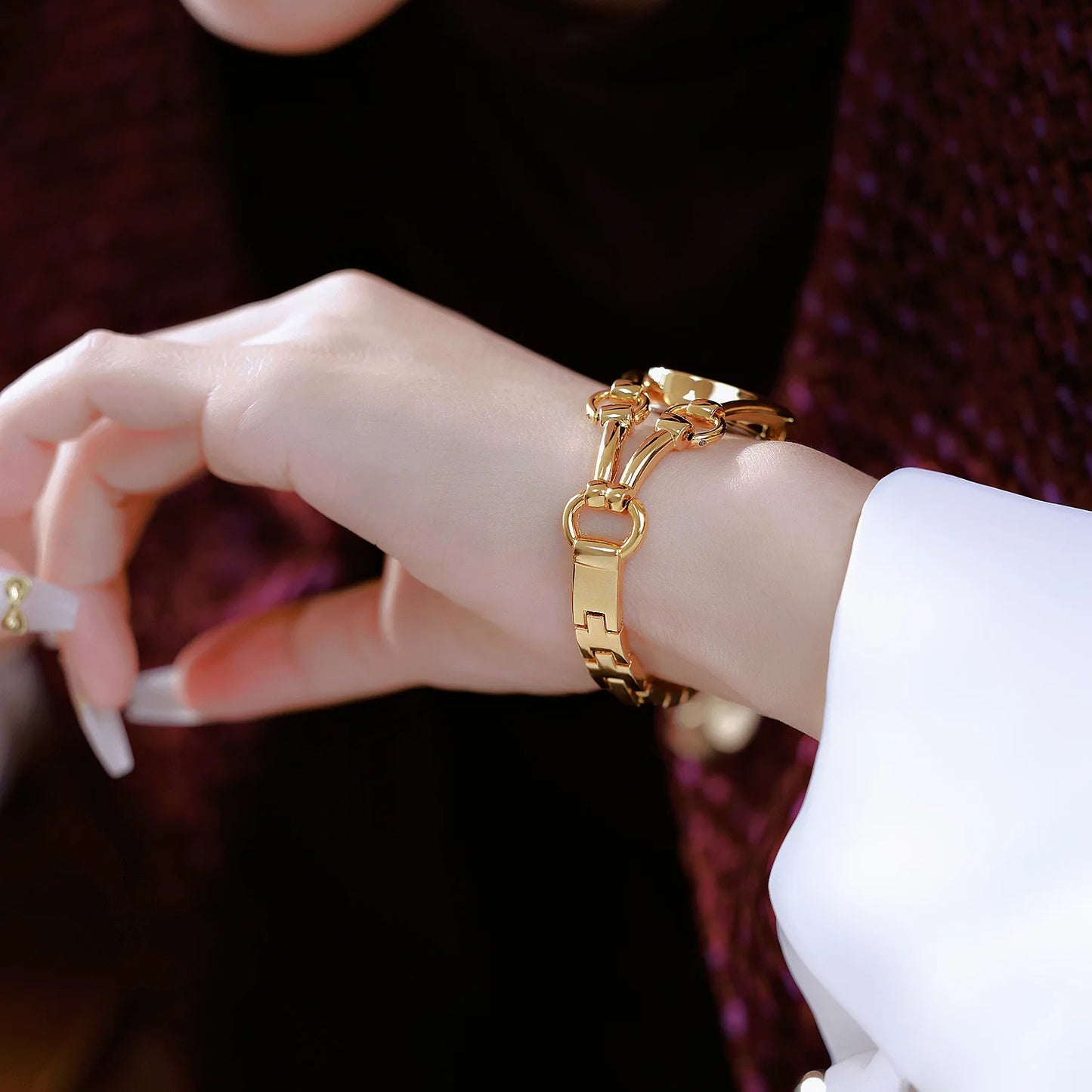 Fashion Luxury Watches For Woman 2025 New Luxury Golden Vintage Women's Wristwatches Ladies Dress Quartz Clock Relogio Feminino