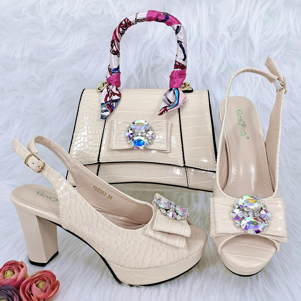Italian Shoe and Bag Set New HFG1-23