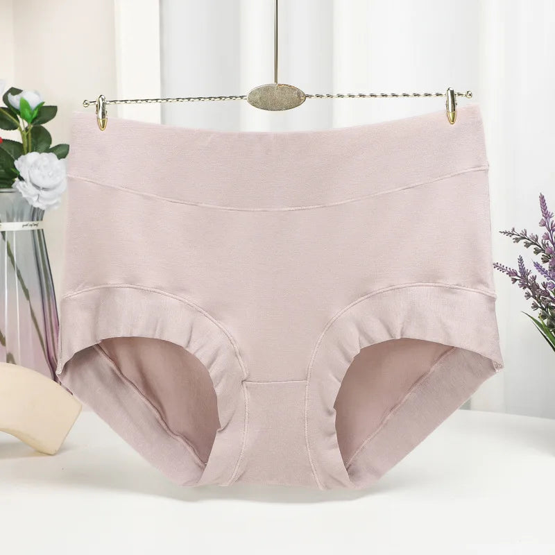 Women's Underwear Modal Panties for Women High-Rise Female Underwear Briefs Comfortable Underpants Plus Size Soft Safety Shorts