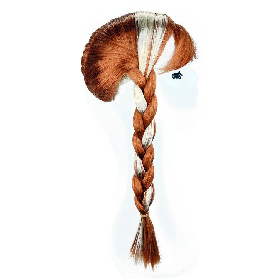 Girl Princess Accessories Kids Elsa Anna Wig Elza Gloves Necklace Earring Photography Props Children Cosplay Play Party Supplies