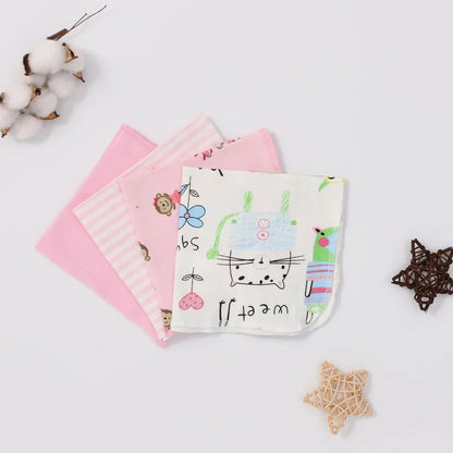 100% Cotton Newborn Baby Towels Saliva Towel Nursing Towel Baby Boys Girls Bebe Toalha Washcloth Handkerchief Dropshipping KF011