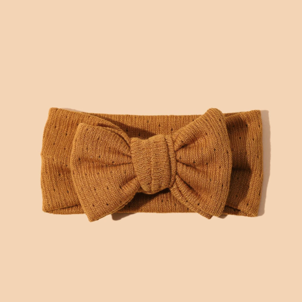 Baby Girl Hair Accessorie Solid Elastic Bow Hair Bands for Girls Soft Comfortable Baby Headband Cute Infant Photography Props