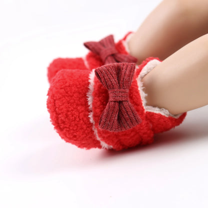 Baby Booties for Boys Girls with Soft Lining Non Slip Gripper Newborn Infant Slipper Socks Toddler First Walker Crib Shoes 0-18
