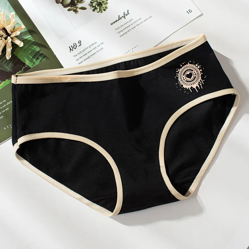 5-Piece Teenage Girls Underwear Cotton Soft Panties For Mature Girls Solid Teen Girls Briefs Adolescent Children Underwear