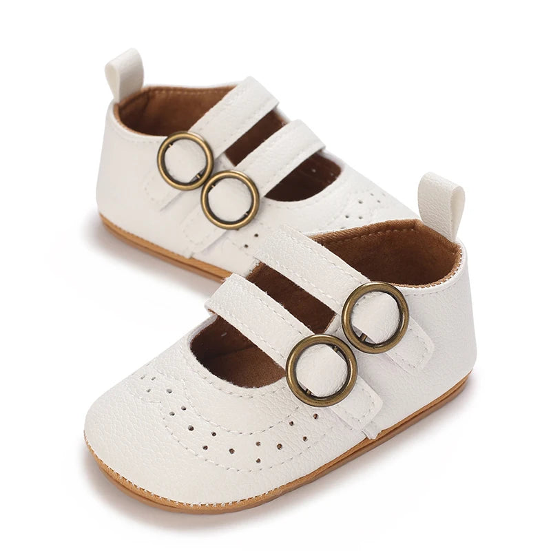 New Baby Girl Shoes Fashion Flower Flats Non-slip Newborn Toddler First Walkers Formal Sandals