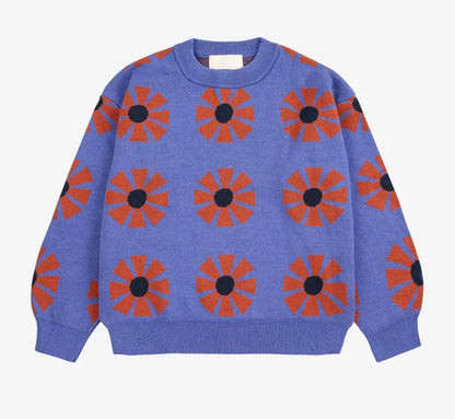 Children's Sweater 2025 Fall Autumn/Winter Girls' Cartoon Warm Cotton Color Block Pullover Vest Cardigan Boys' V-neck Knit