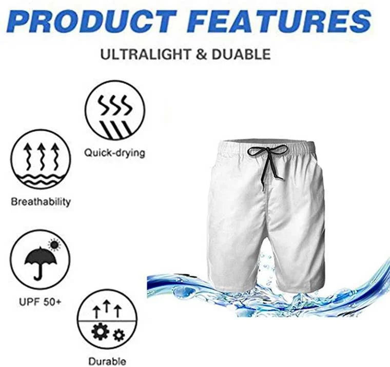 Men Summer Casual Beach Shorts Capybaras For Men Quick Dry Mens Drawstring Waist Surf Swimming Shorts