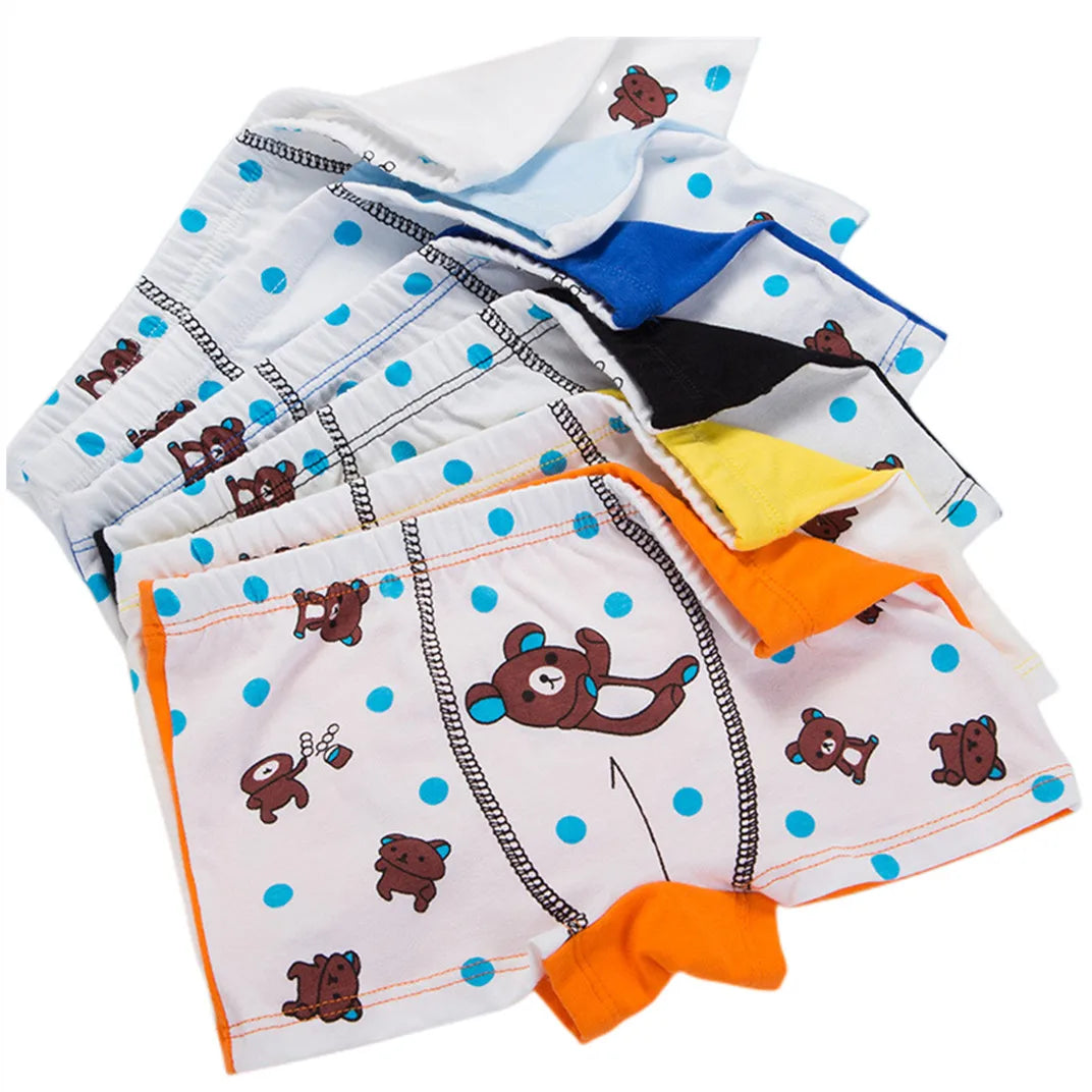 Boy Sport Horse Design Boxers Cotton Soft Baby Boy Underwear Colorful Design Boy Underpants Football Rocket Bike Design Boxers