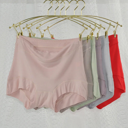 Women's Underwear Modal Panties for Women High-Rise Female Underwear Briefs Comfortable Underpants Plus Size Soft Safety Shorts