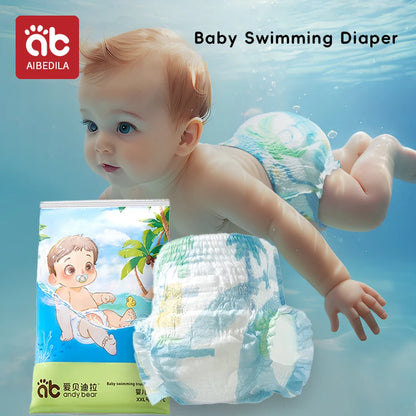 Waterproof Baby Swimming Diaper Disposable Swimwear Pull-Up Pants 0-3 Years Toddler Aquatic Trousers Infant Baby Swimming Trunks