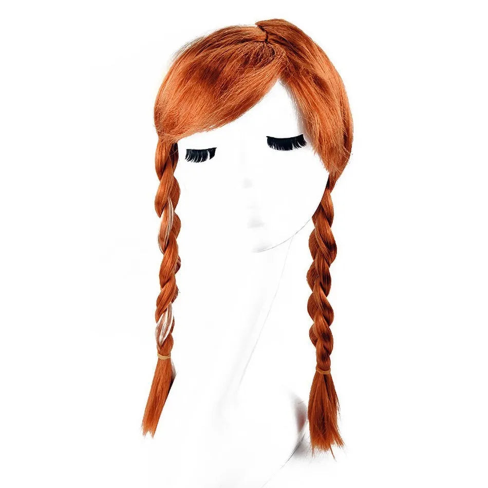 Girl Princess Accessories Kids Elsa Anna Wig Elza Gloves Necklace Earring Photography Props Children Cosplay Play Party Supplies