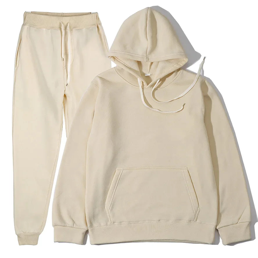 Men's Sports Suits Fashion Tracksuit Women Hoodies + Pants Two Pieces Sets Running Casual Sweatshirts Sweatpants Men's Clothing