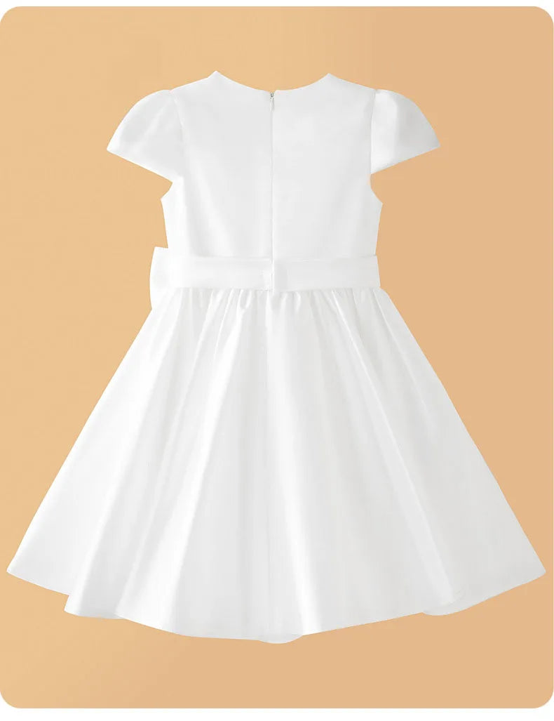 Teen Girls Champagne Golden Evening Party Dress Princess Kids Wedding Dress Little Fairy Children Formal Gown Photograph Wear