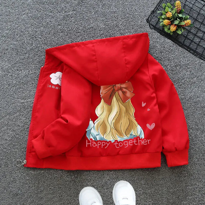 Pu Girls Teens Jackets Girl Kids Classic Collar Coats Teen Windbreaker Clothing Children's Outerwear 3-12 Years Girls Jackets