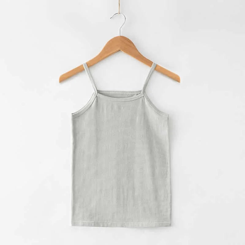Girls Vest Underwear 1 2 3 4 5 6 7 8 9 Years Summer Little Girl Tank Tops White Soft Cotton Kids Camisole Baby Girl 12 18 Months