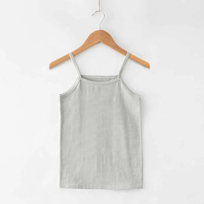 Girls Vest Underwear 1 2 3 4 5 6 7 8 9 Years Summer Little Girl Tank Tops White Soft Cotton Kids Camisole Baby Girl 12 18 Months
