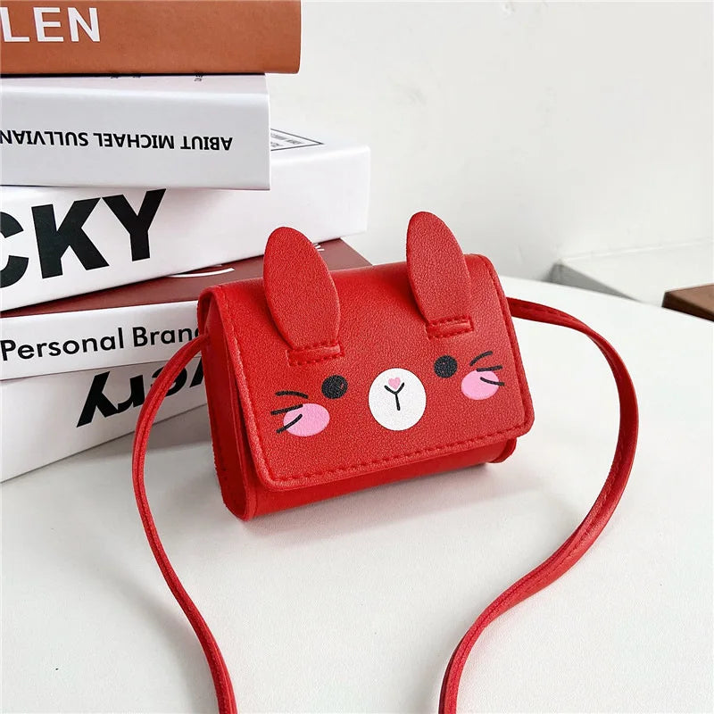 Children's Accessories Small Shoulder Bag Cute Rabbit BabyGirls Small Crossbody Bags Cartoon Kids Boys Mini Coin Purse Handbags