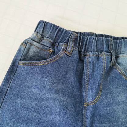 IENENS Fashion Jeans Trousers Boy's Denim Long Pants Kids Slim Jeans Young Children Straight Cowboy Pants 5-13Y Spring Autumn