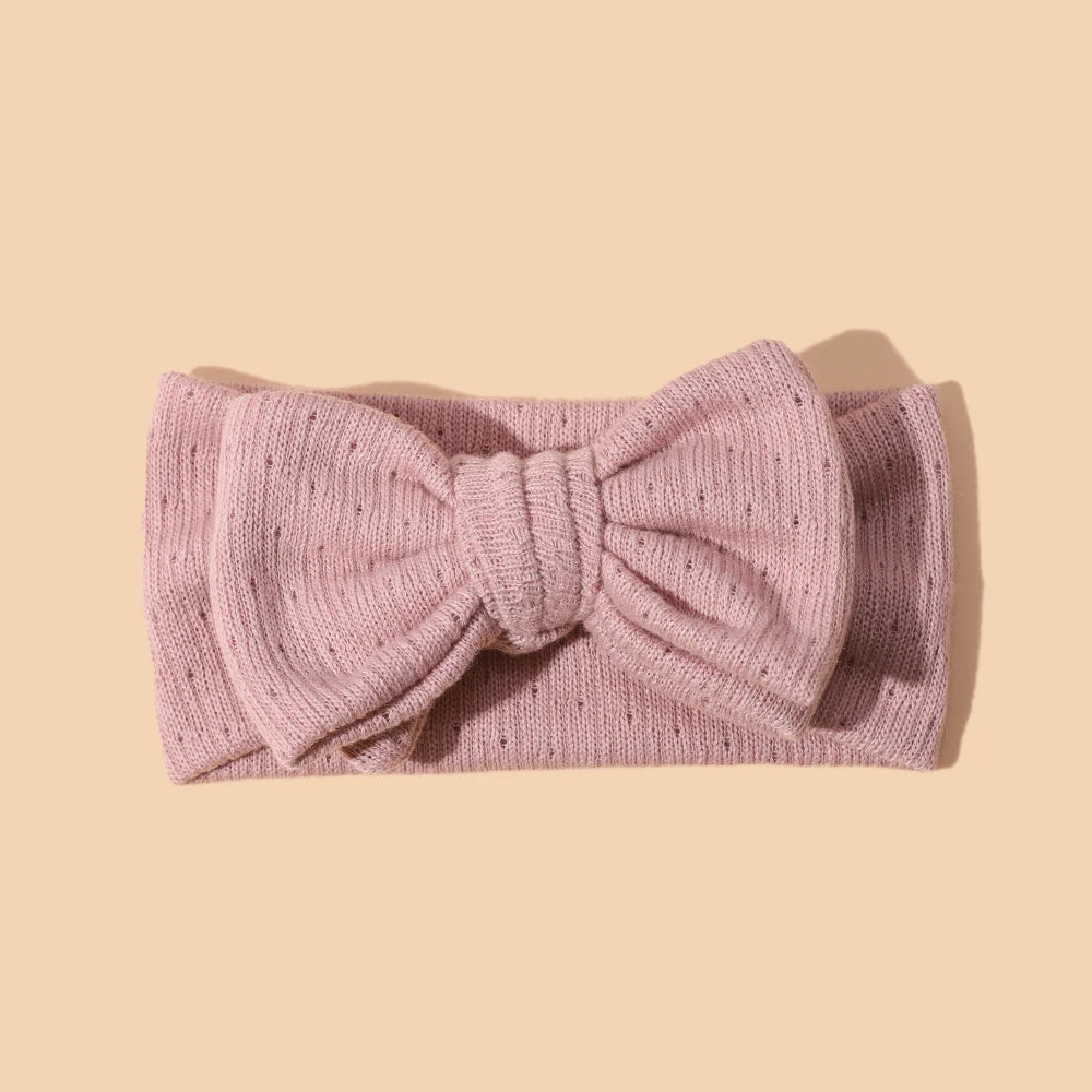 Baby Girl Hair Accessorie Solid Elastic Bow Hair Bands for Girls Soft Comfortable Baby Headband Cute Infant Photography Props