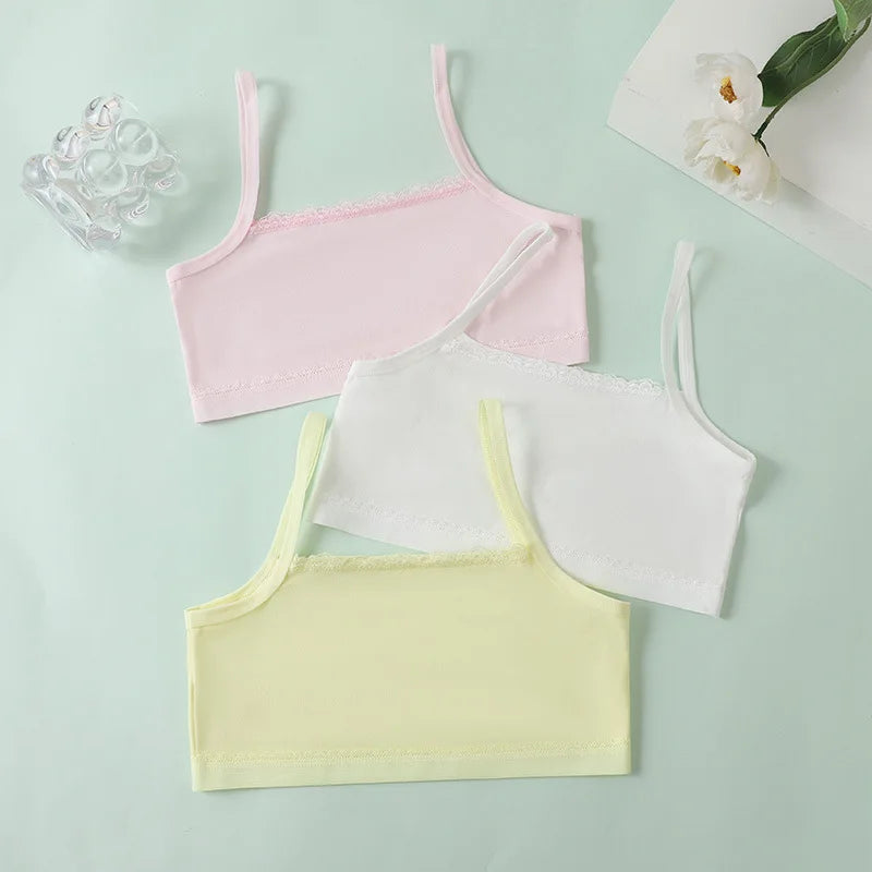 Undershirt Bra Girls Cotton Kids Clothes Gopia Tight for Girls Underwear White Top Girl Summer Tops for Children Crop Vest Dress