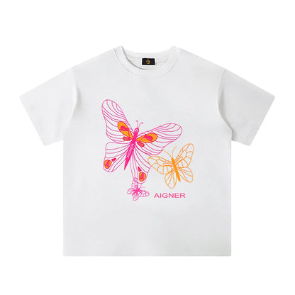Girls' T-shirt, pure cotton summer new fashion short sleeved T-shirt, baby girl children's T-shirt, luxurious design sportswear