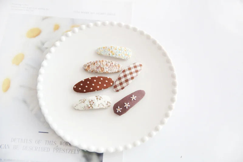 4pcs/set Mini Baby Girl Hair Clip Cute Floral Bow Bunny Princess Hairpin for Toddler Girl Lovely Bang Side Clip Hair Accessories