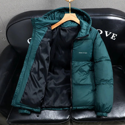 New winter cotton coats for men  warm fashionable trendy hooded cotton jackets for young people casual cotton coats for men