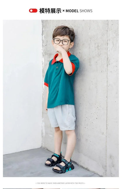 Boys Beach Sandals Kids Summer Shoes 2026 Summer New Children Sports Casual Sandals for Medium Big Boy Anti-skid Fashion 26-37