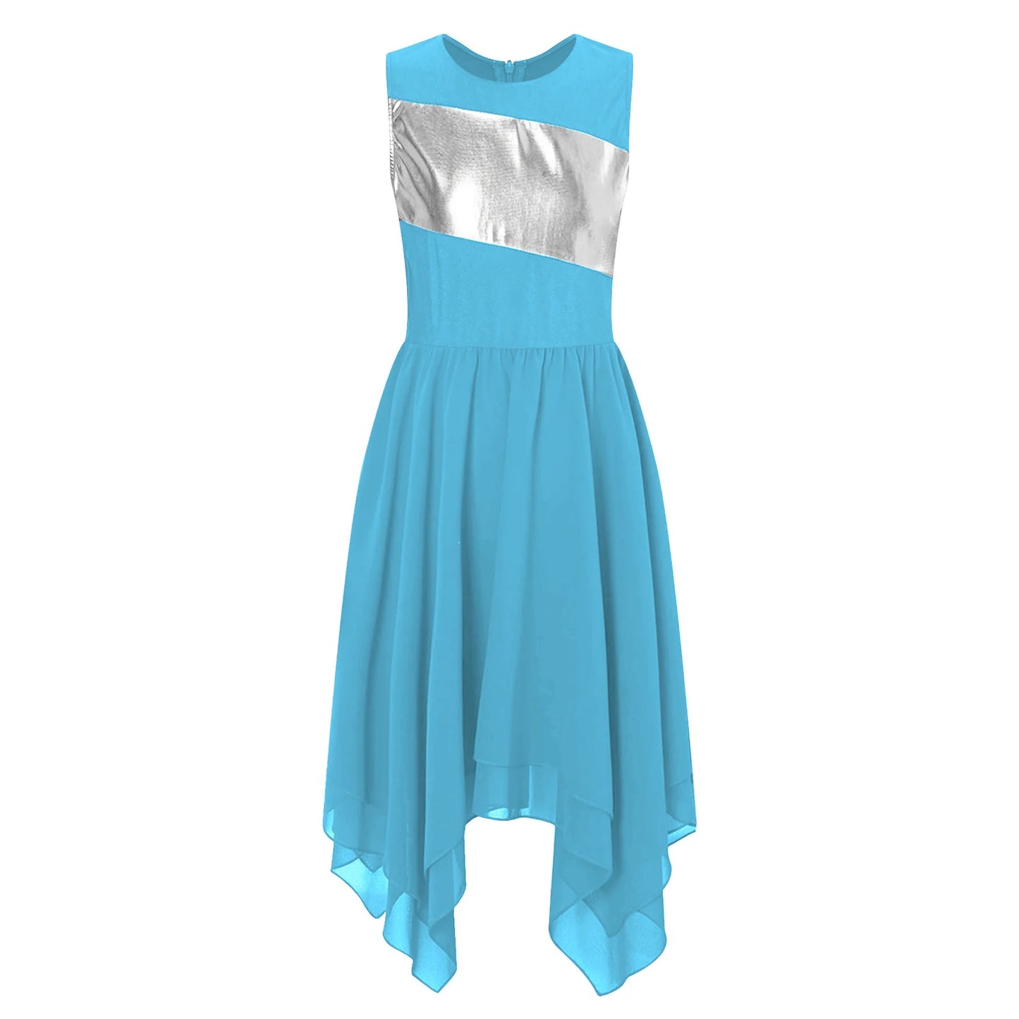 Girls Lyrical Dance Dress Kid Celebration of Spirit Church Dress Children Dancewear Stage Performance Wordhip Liturgical Costume