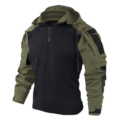 Outdoor Uniform Tactical Suits Wear Resistant T-Shirt Hood Pants Men Clothes Combat Shirts Airsoft Paintball Hunting Clothing