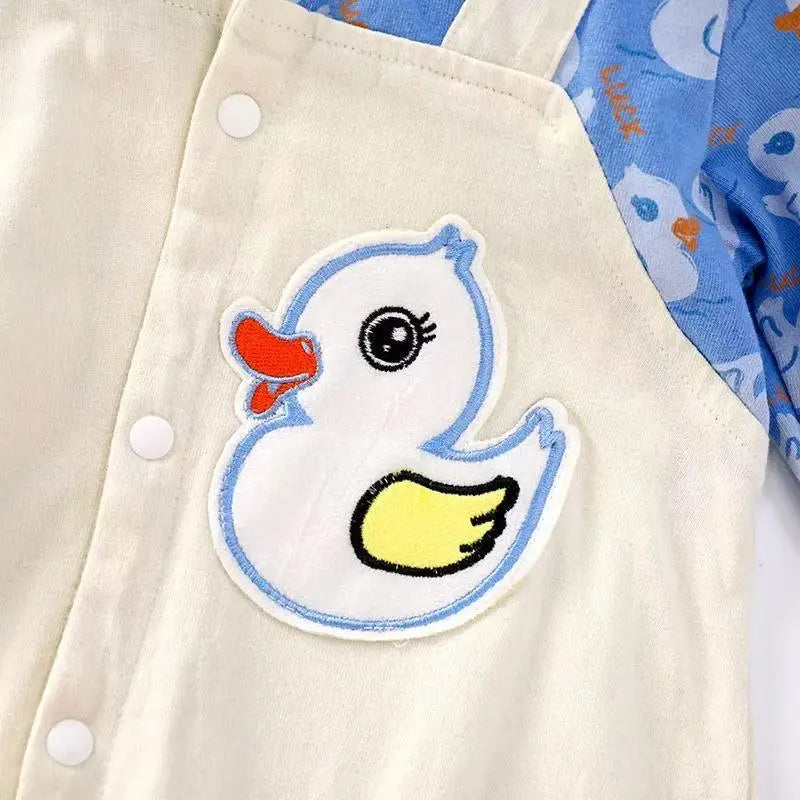 Spring Outfit for Baby Boys: Shirt And Pant Onesie Newborn Clothing Set for Outings