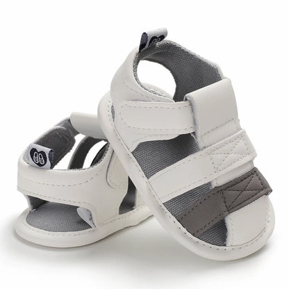 Baby Shoes For Boys and Girls Aged 0-1 In Summer With Perforated Sandals and Non Slip Soft Soles For Learning To Walk