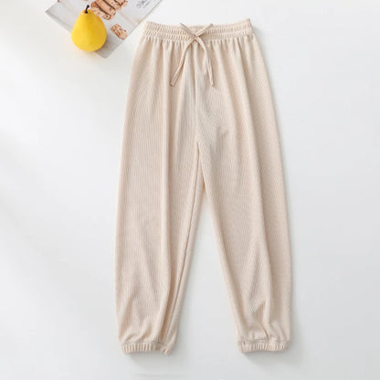 Kids Clothes for Teen Girls Pink Pants 2 To 12 Year Fashion 2022 Summer Green Casual Wide Leg Pants Children Loose Cool Trousers