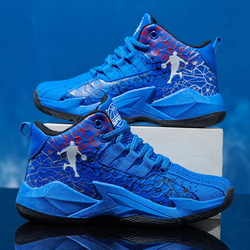 2026 Kids Sneakers Boys Basketball Shoes Children's Casual Shoes Outdoor Training Running Sneakers Child Non-slip Comfortable 8