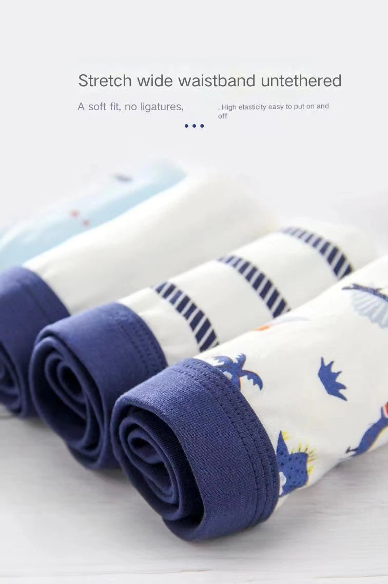 Children Boy Briefs 100% Cotton Soft Toddler Cartoon Girl Short Panties Kid Underwear for Infant Boy Teen Underpant 2 -15 Years