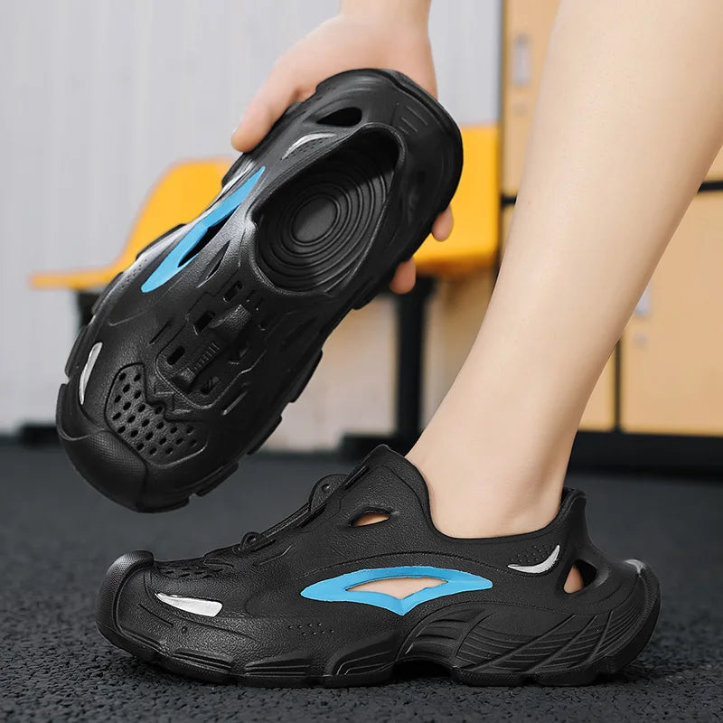 Men's 2025 Summer Outdoor Wear Non-Slip, Anti-Odor Breathable Sandals Wading Beach Sports All-Inclusive Sandals and Slippers