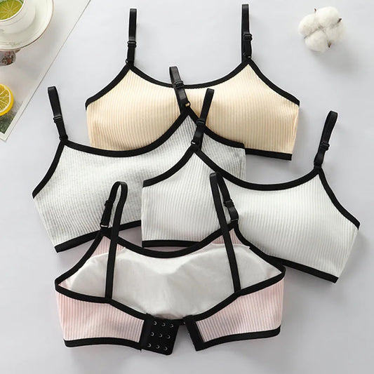 8-16 Years Teens Seamless Sport Underwear Teenage No Underwire Training Bras Girl's Sport Bras School Girl Soft Small Size Bra